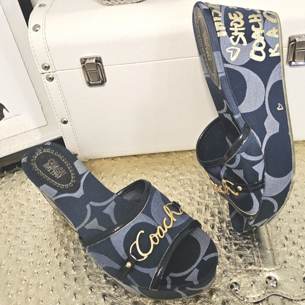 COACH CARISSA HEELS💙💛